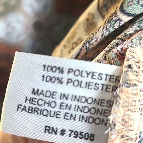 Violet & Claire Sleeveless Top, Brown & Rust Print, Size XL - Picture 8 of 8